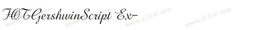 FOTGershwinScript Ex字体转换 FOTGershwinScript Ex字体转换